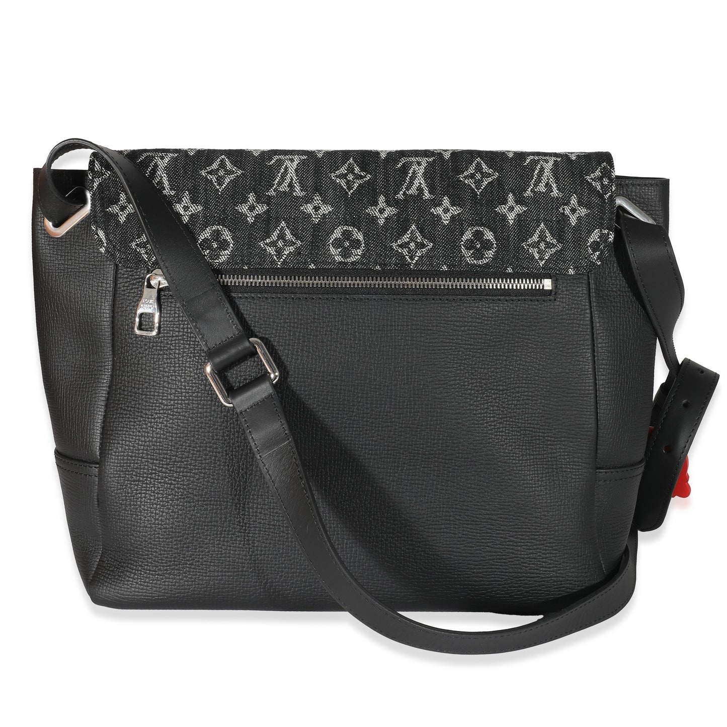 Louis Vuitton x Nigo Taurillon Besace Tokyo Monogram Denim Black Crossbody Bag