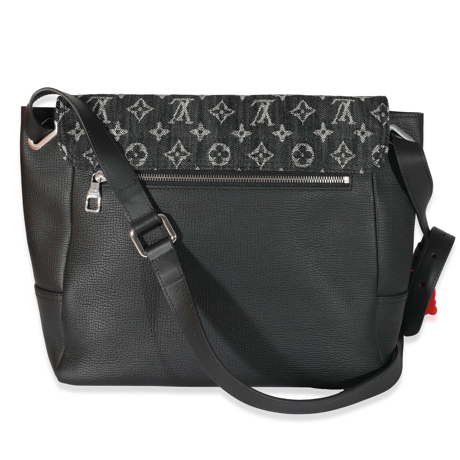 Louis Vuitton x Nigo Taurillon Besace Tokyo Monogram Denim Black Crossbody Bag