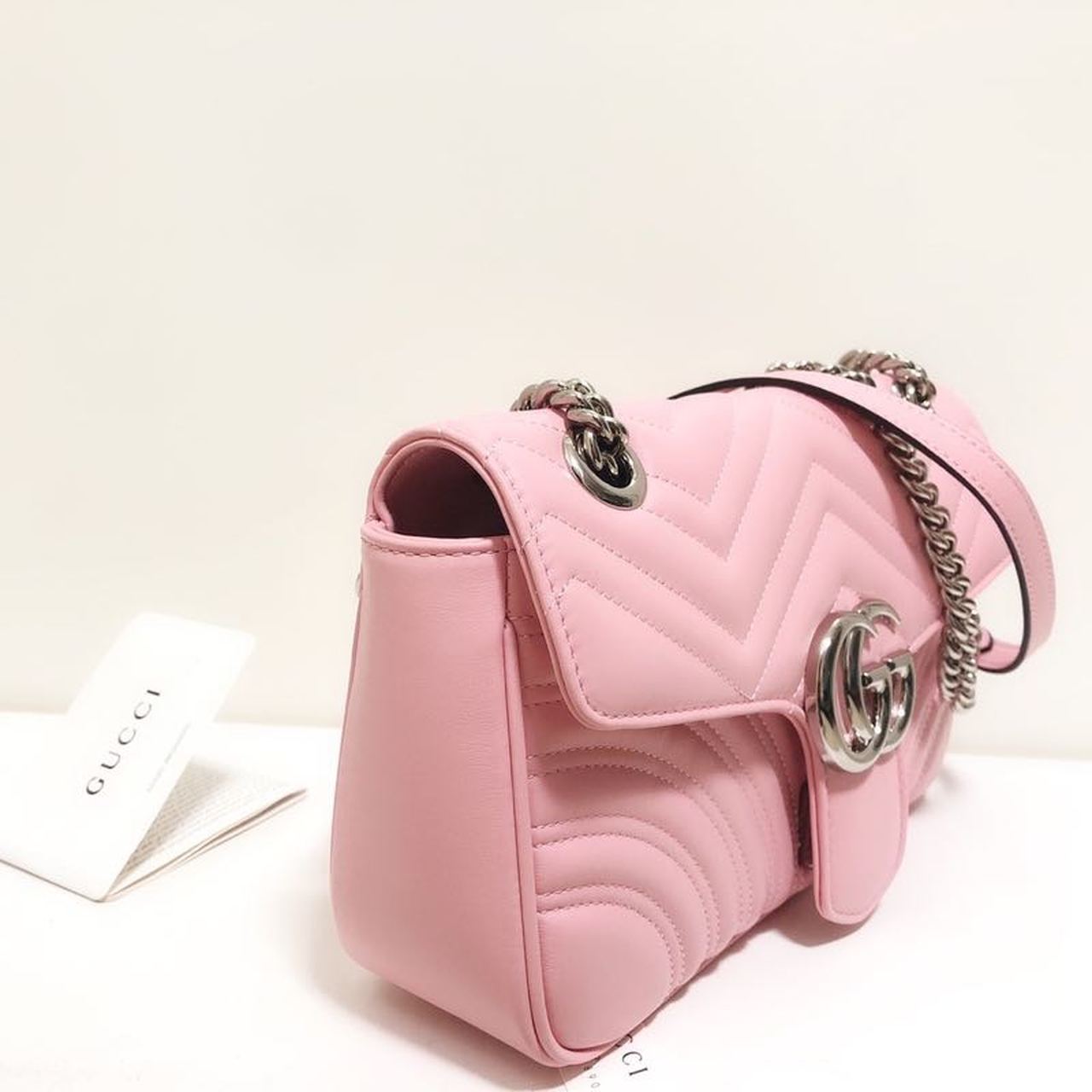gg Marmont MatelassÃ© Dusty MatelassÃ© Pink Small Shoulder Bag