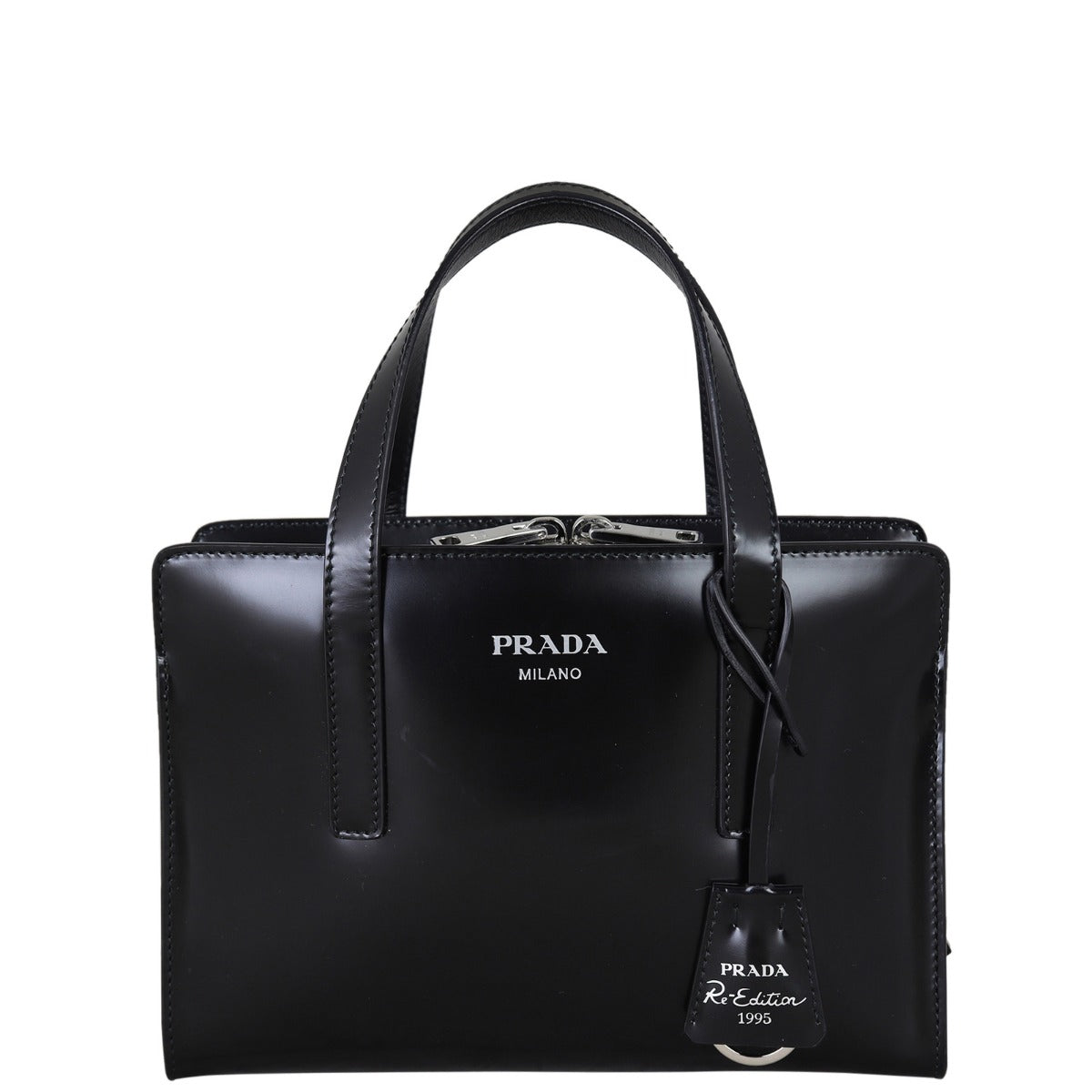Prada Re Edition Tote Brushed Handbag Leather Mini Tote Bag