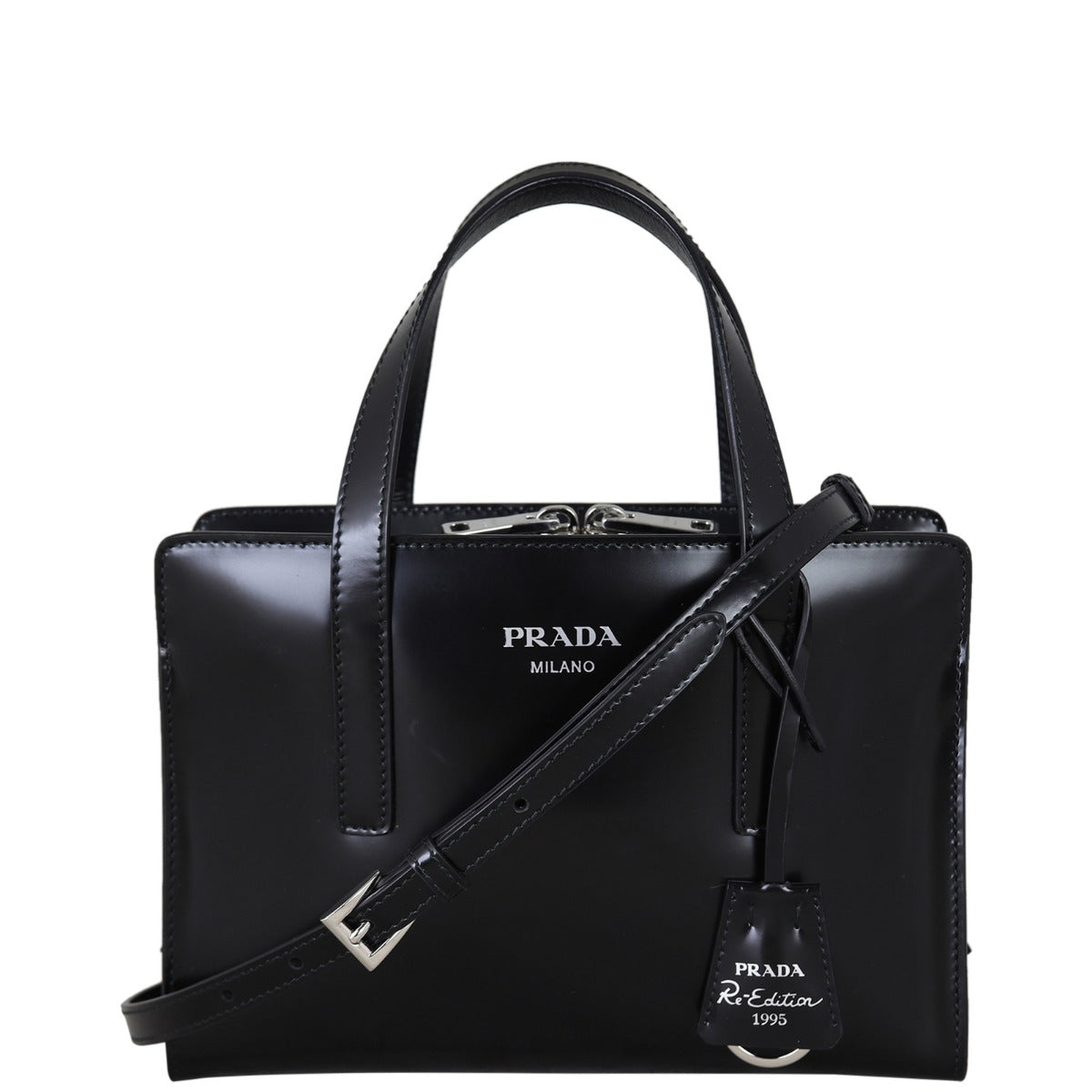 Prada Re Edition Tote Brushed Handbag Leather Mini Tote Bag