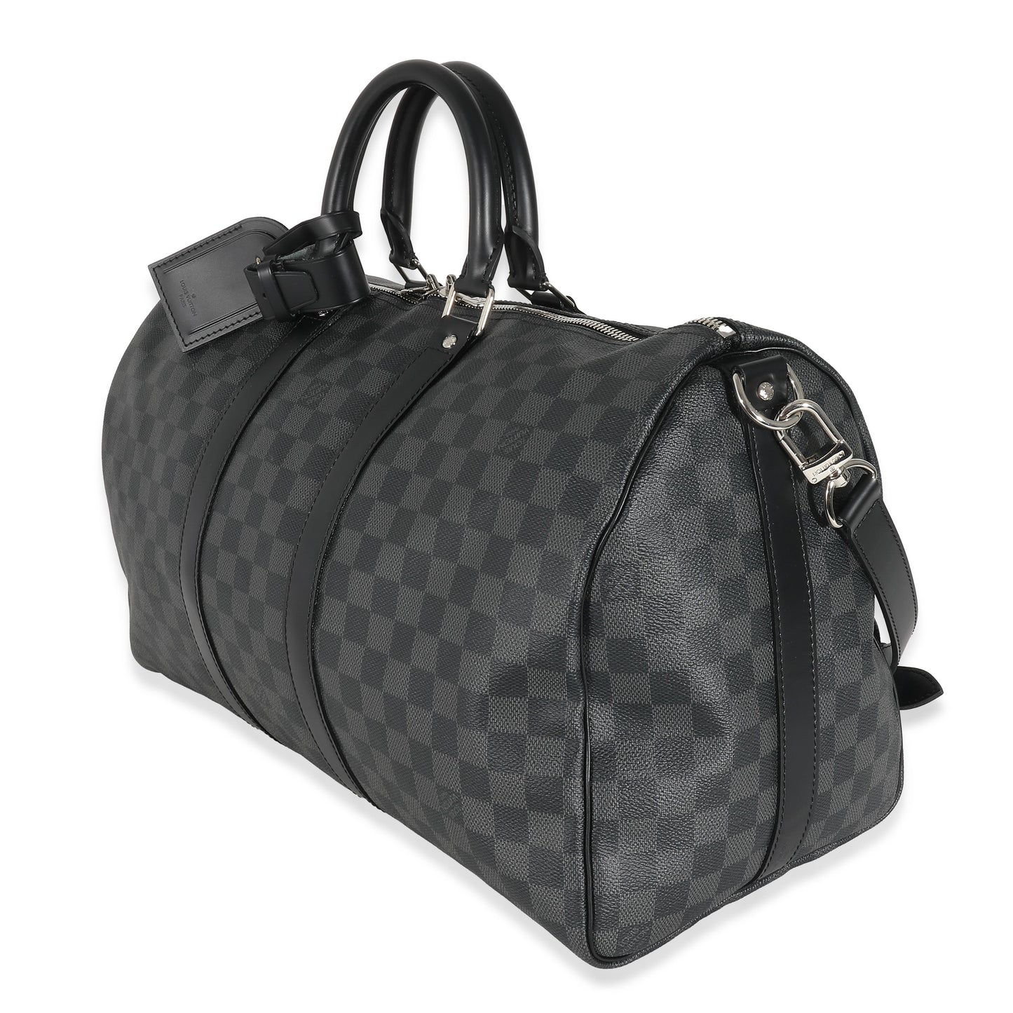 Louis Vuitton Damier Graphite Keepall Bandoulière 45 Canvas Handbag
