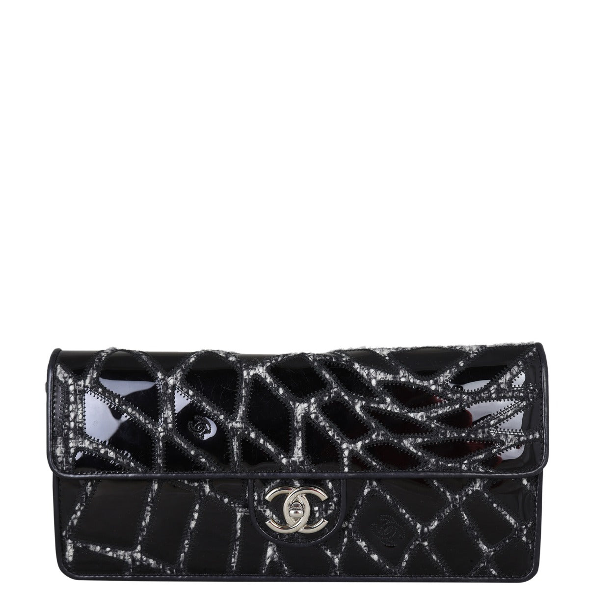 Chanel East West Scale Bag Patent 12 Series Flap Handbag