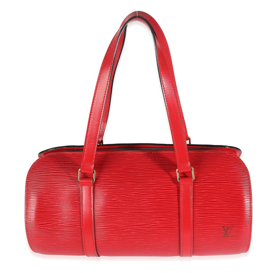 Louis Vuitton Rouge Epi Soufflot Red Handbag