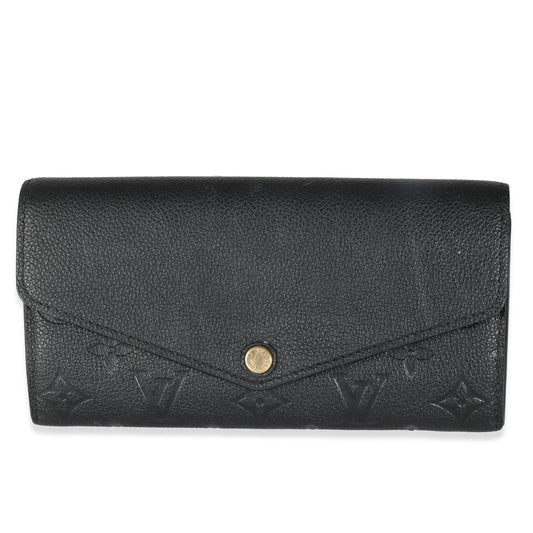 Louis Vuitton Empreinte Sarah Monogram Black Wallet Case