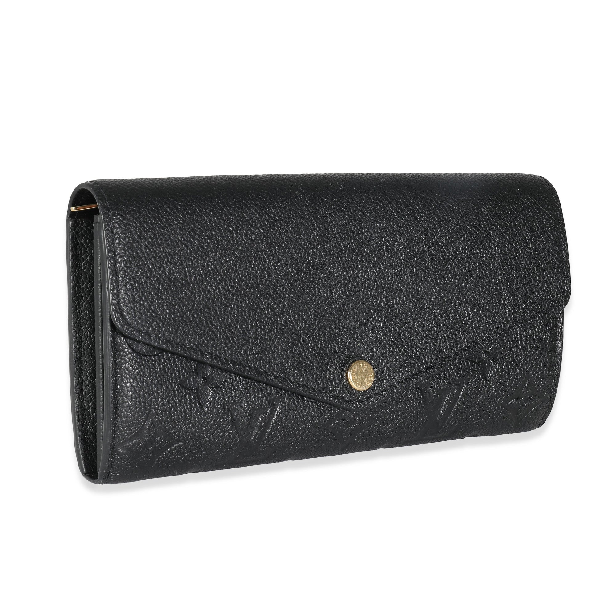Louis Vuitton Empreinte Sarah Monogram Black Wallet Case