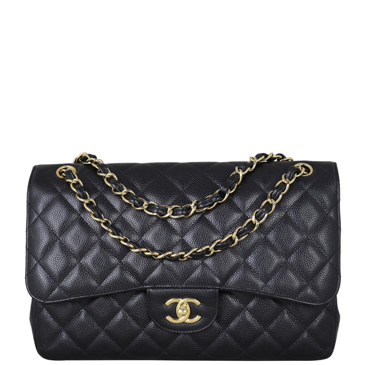 Chanel Classic Double Jumbo Lambskin GTH Handbag Flap