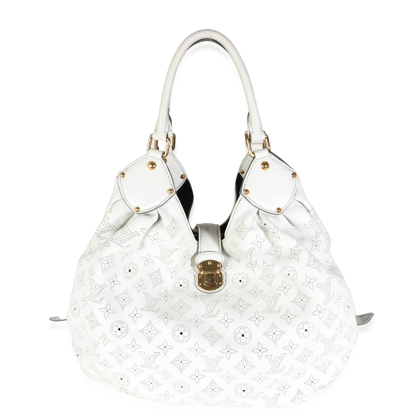 Louis Vuitton Mahina XL Monogram White Shoulder Bag