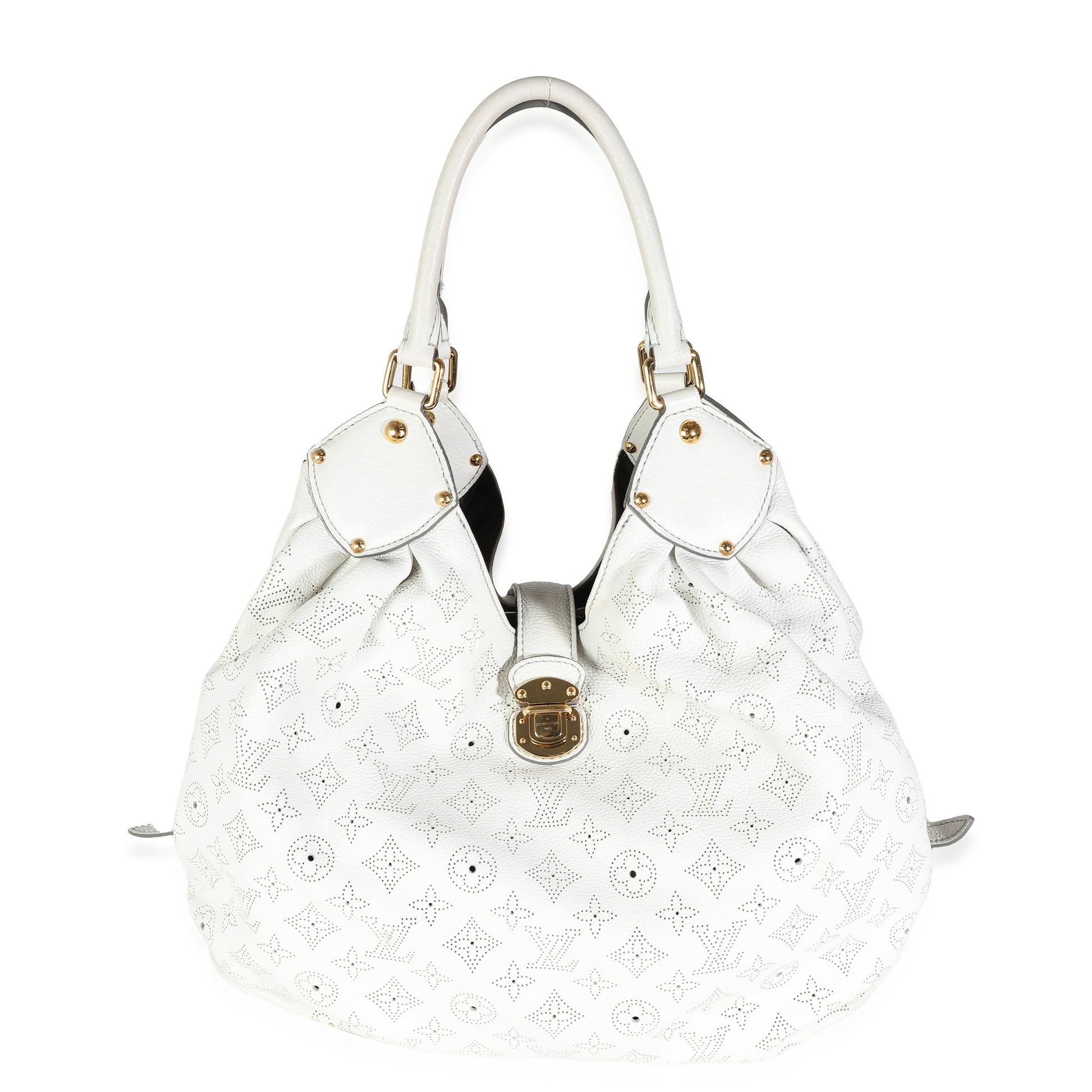 Louis Vuitton Mahina XL Monogram White Shoulder Bag