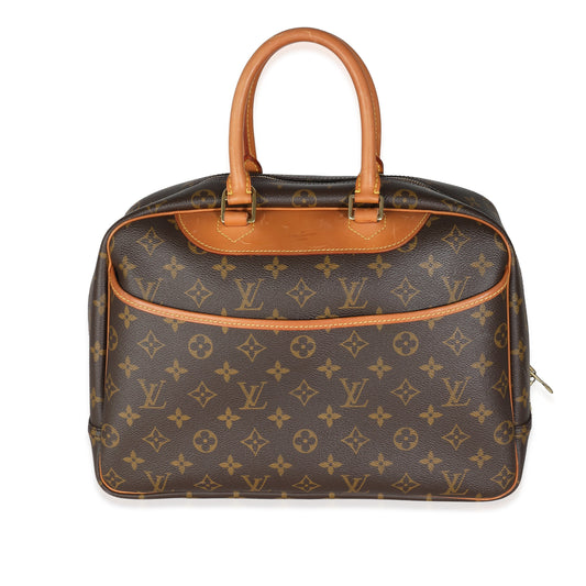 Louis Vuitton Deauville Monogram Canvas Handbag Canvas Deauville