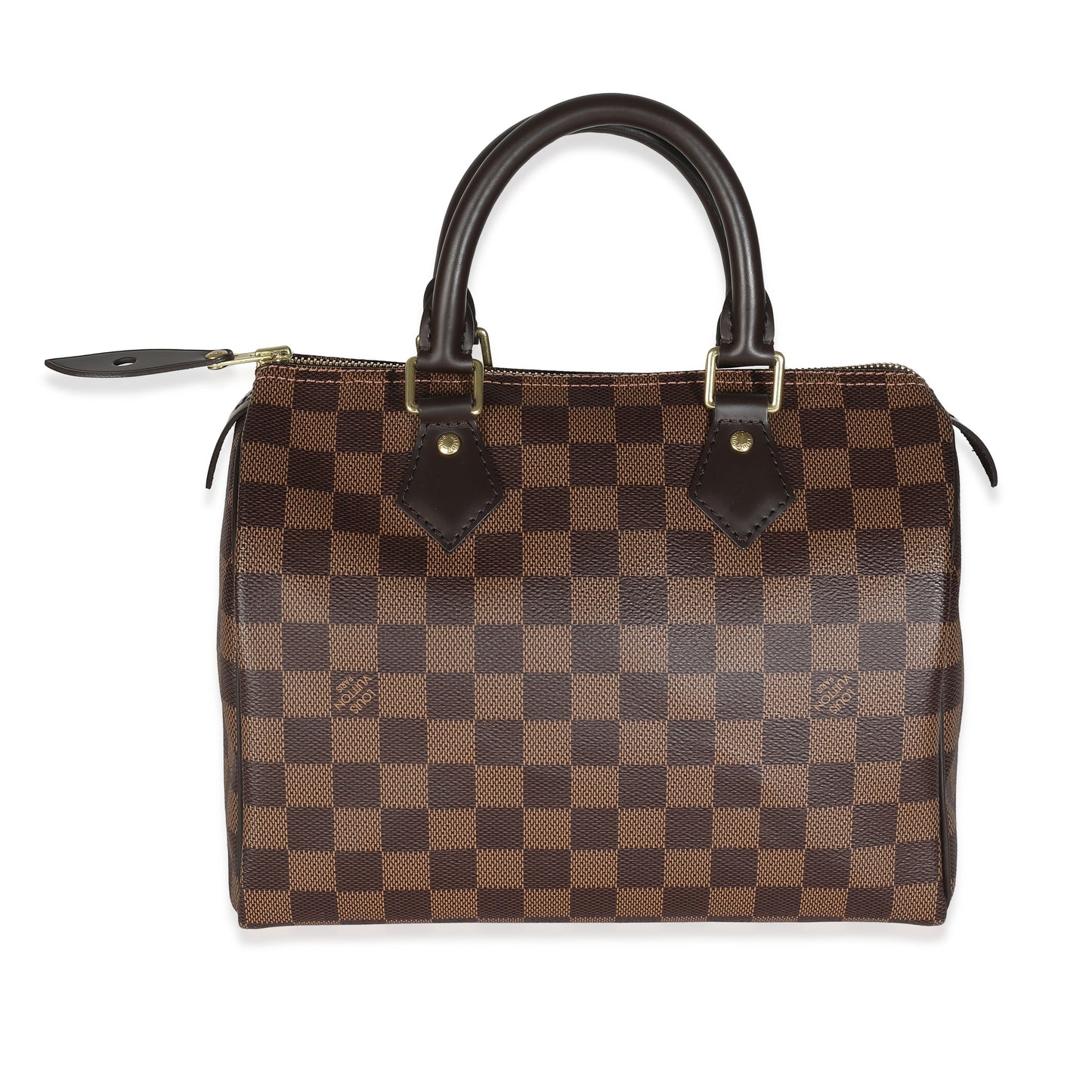 Louis Vuitton Damier Ebene Speedy 25 Canvas Handbag