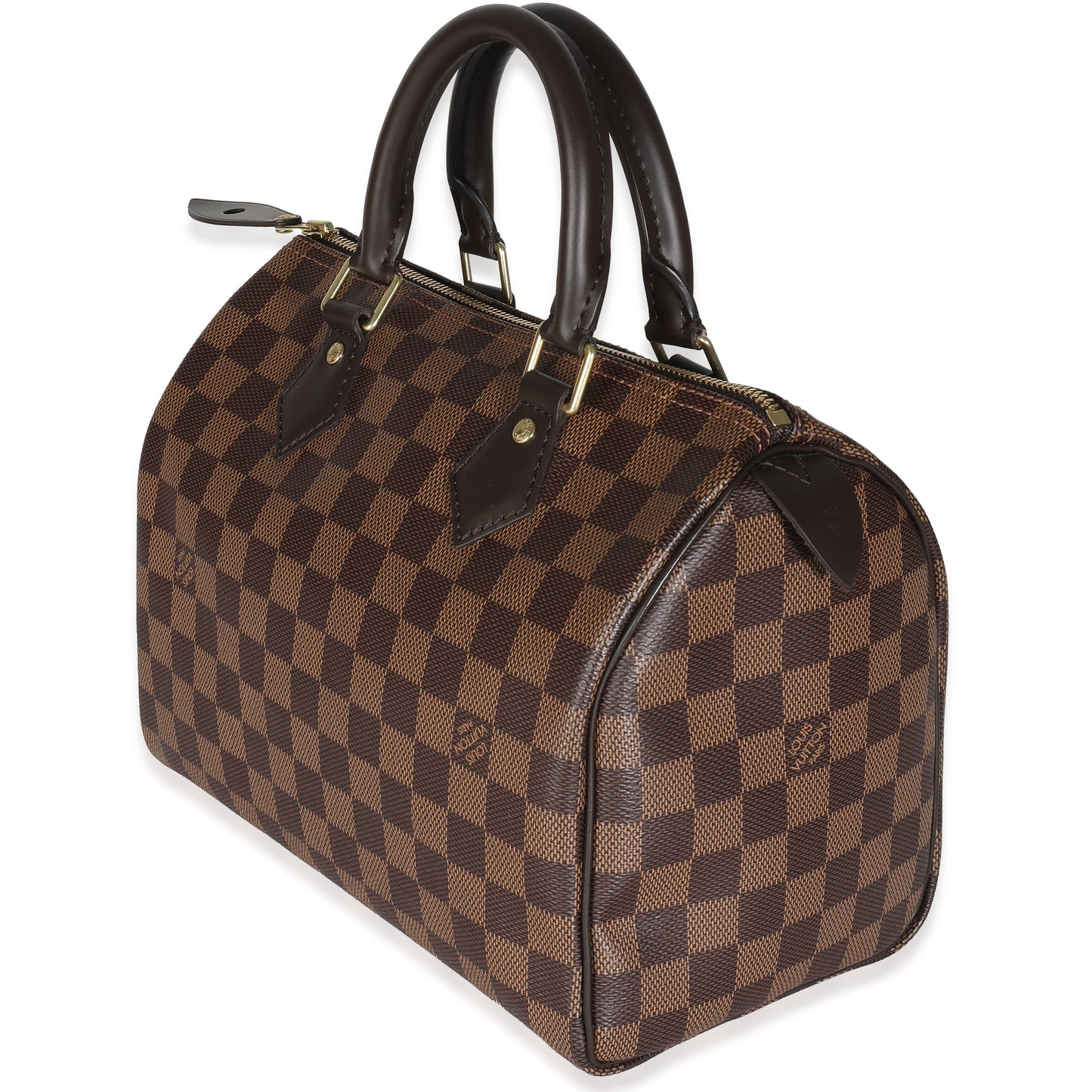 Louis Vuitton Damier Ebene Speedy 25 Canvas Handbag