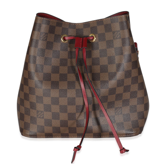 Louis Vuitton Berry Damier Ebene NeoNoe MM Canvas Handbag