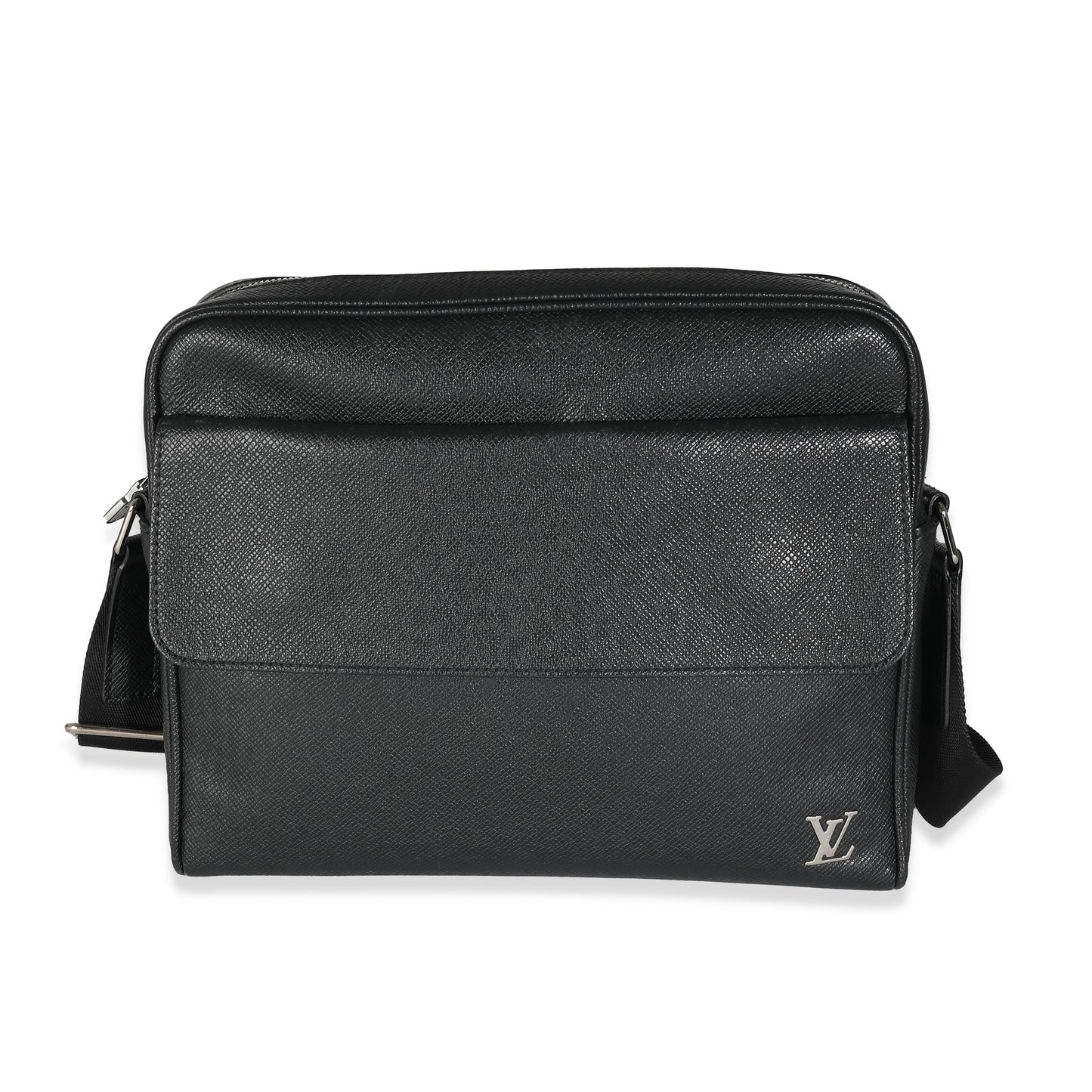 Louis Vuitton Taiga Alex Messenger PM Black Crossbody Bag