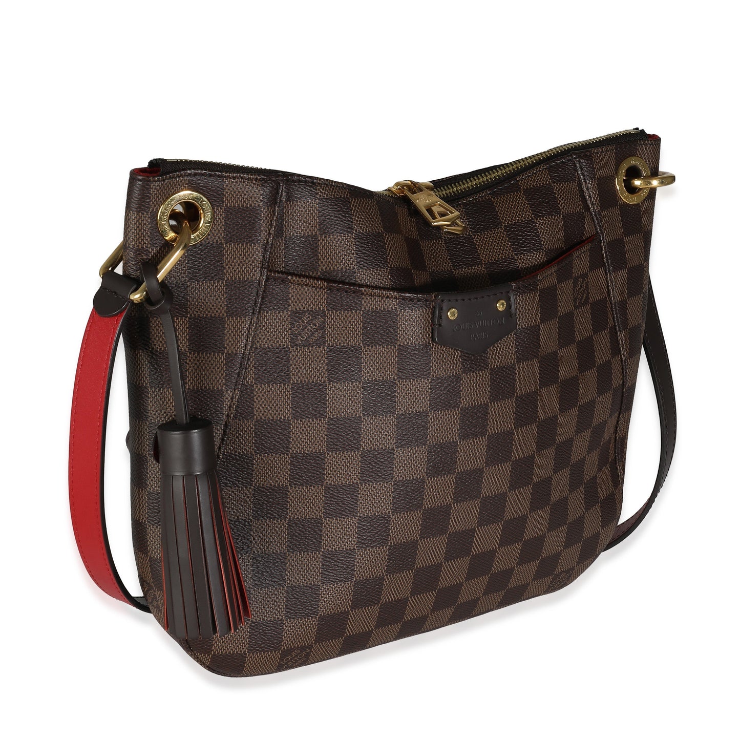 Louis Vuitton Damier Ebene South Bank Besace Canvas Handbag