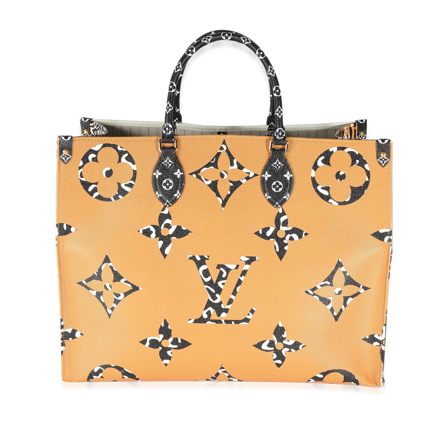 Louis Vuitton Ivory Giant Jungle Onthego GM Monogram Canvas Handbag