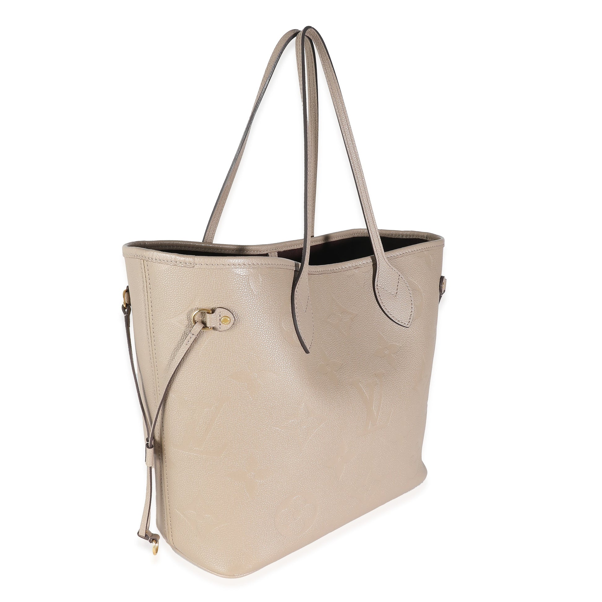 Louis Vuitton Turtledove Empreinte Neverfull MM Monogram Tote Bag