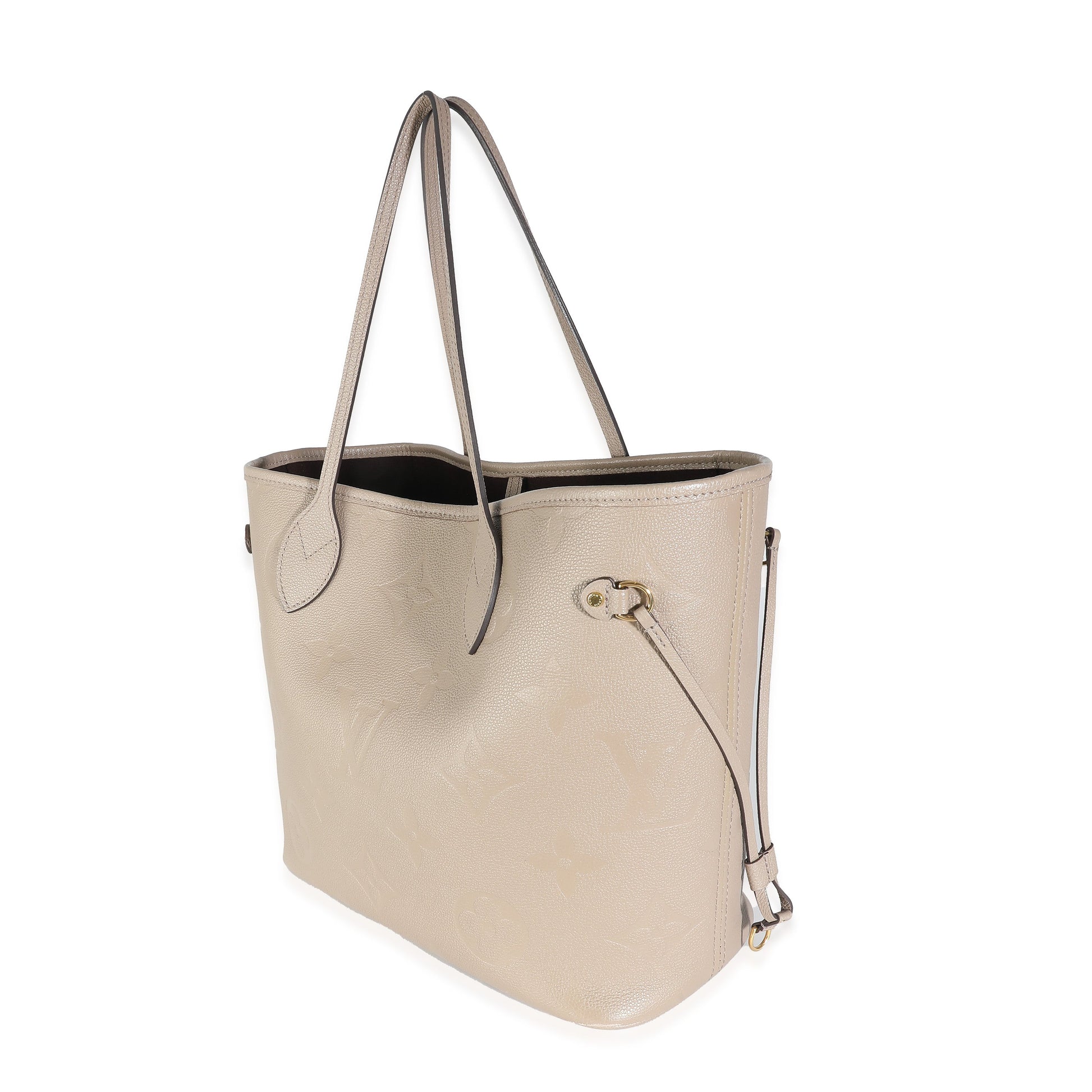 Louis Vuitton Turtledove Empreinte Neverfull MM Monogram Tote Bag