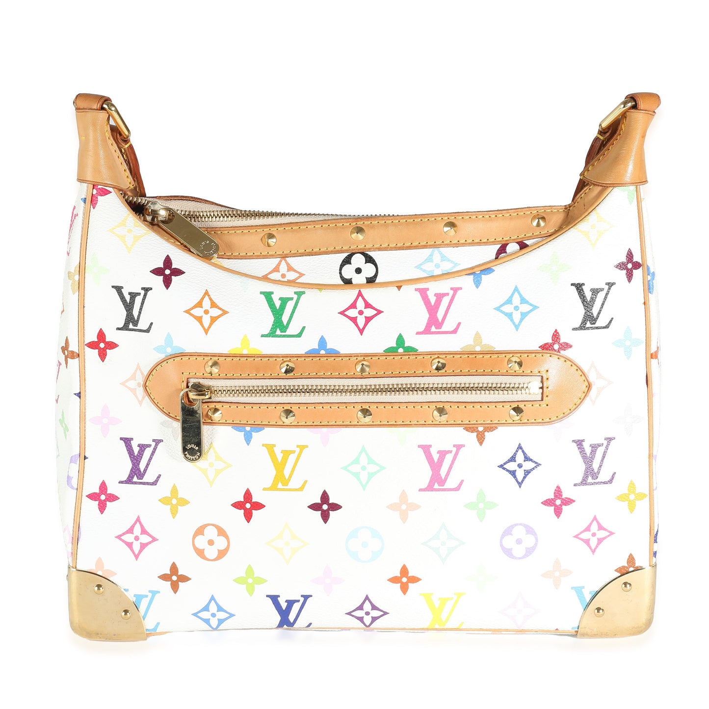 Louis Vuitton Boulogne Monogram Canvas White Multicolor Handbag