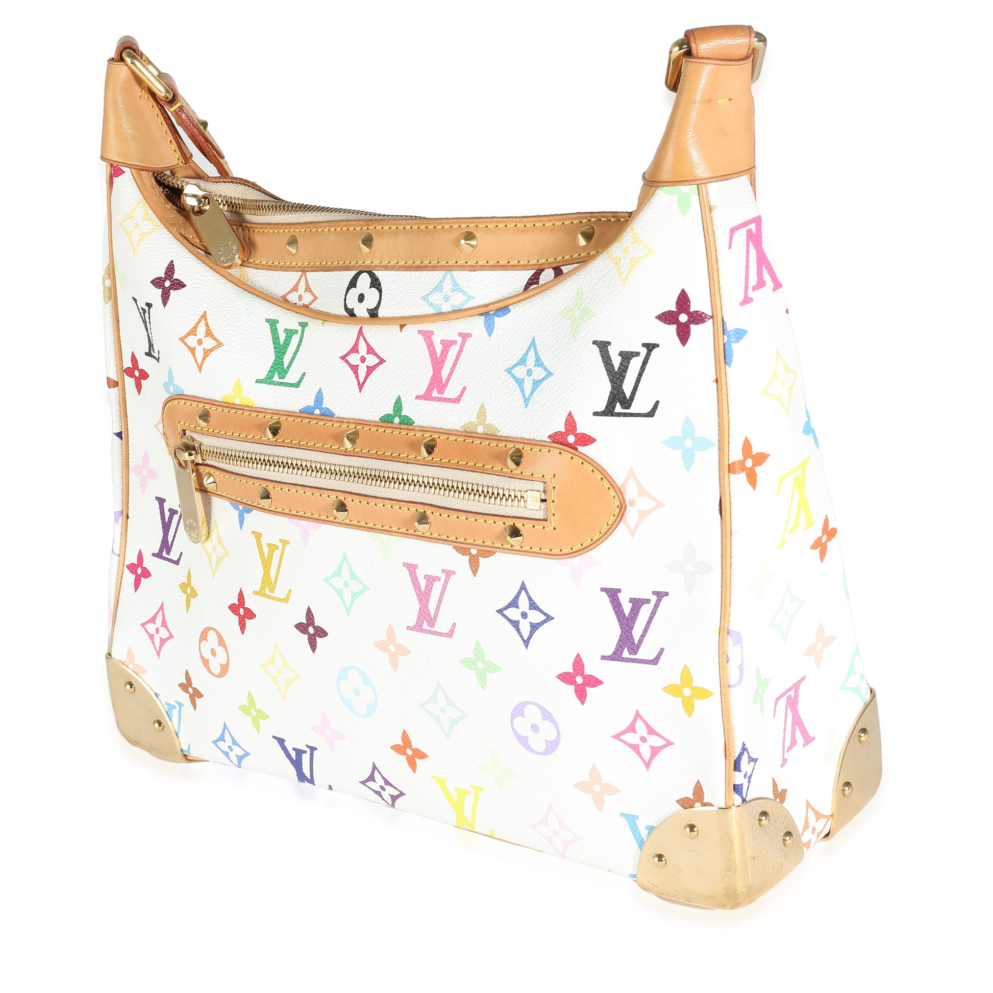 Louis Vuitton Boulogne Monogram Canvas White Multicolor Handbag