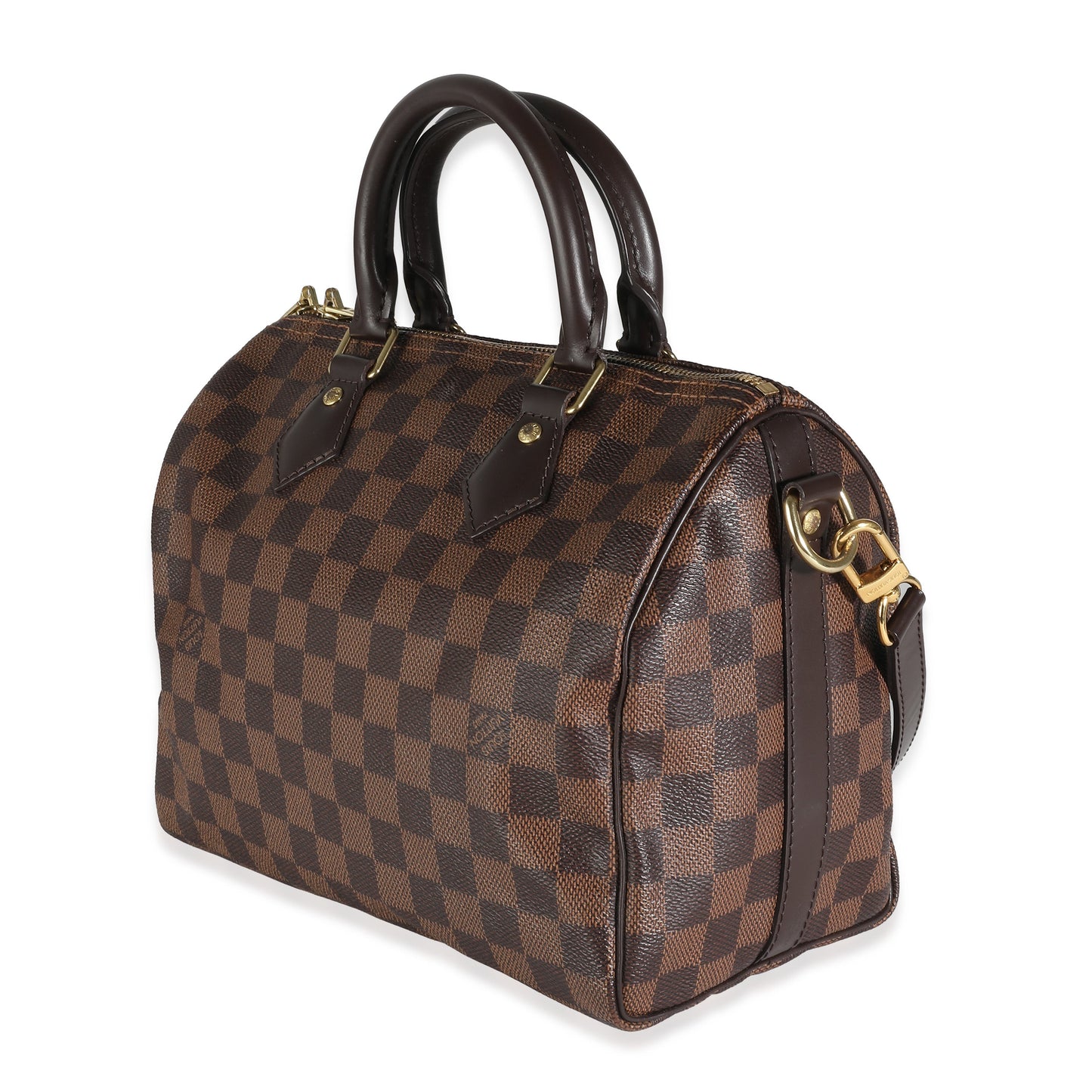 Louis Vuitton Damier Ebene Speedy Bandouliere 25 Canvas Handbag