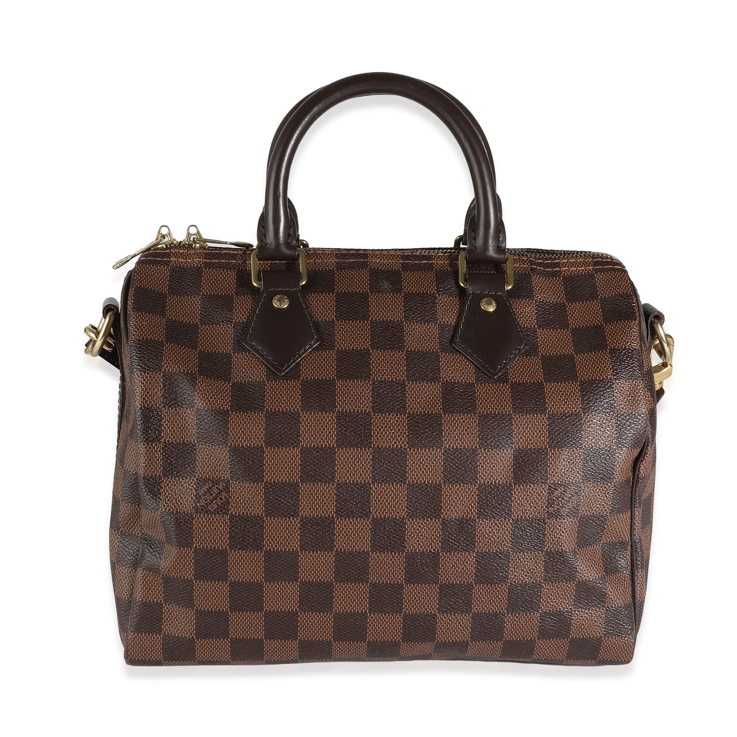 Louis Vuitton Damier Ebene Speedy Bandouliere 25 Canvas Handbag
