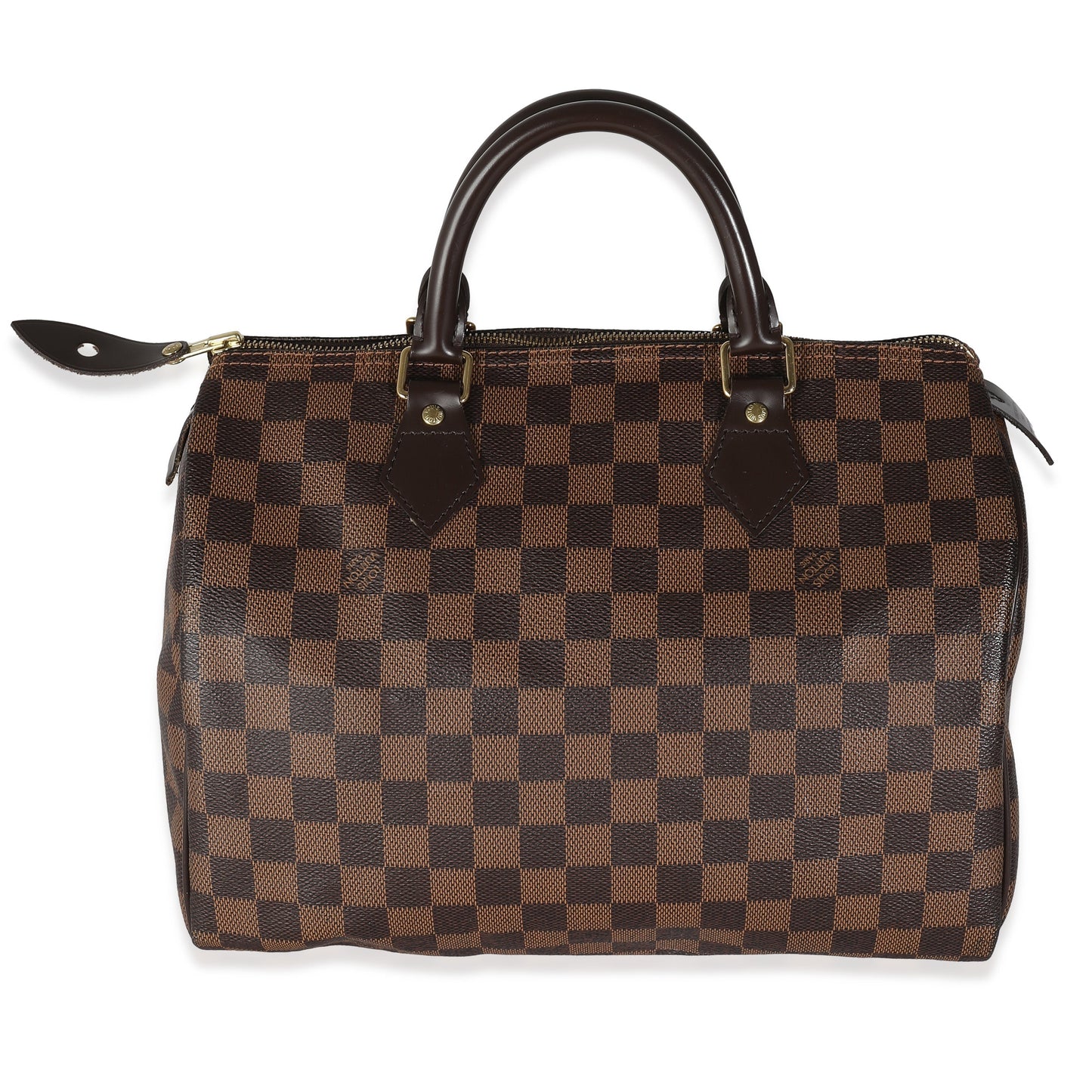 Louis Vuitton Damier Ebene Speedy 30 Canvas Handbag