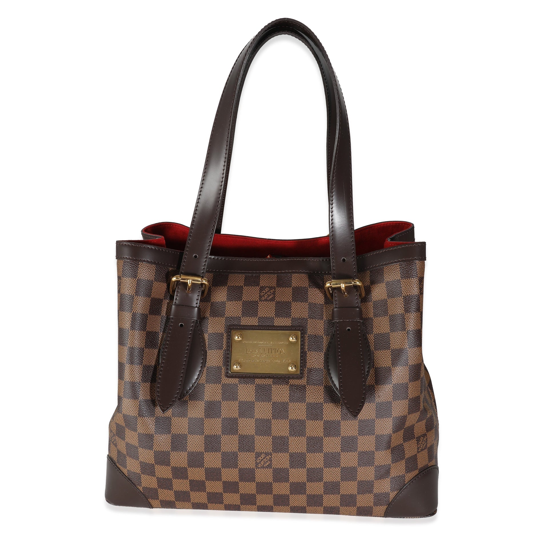 Louis Vuitton Damier Ebene Hampstead MM Canvas Handbag