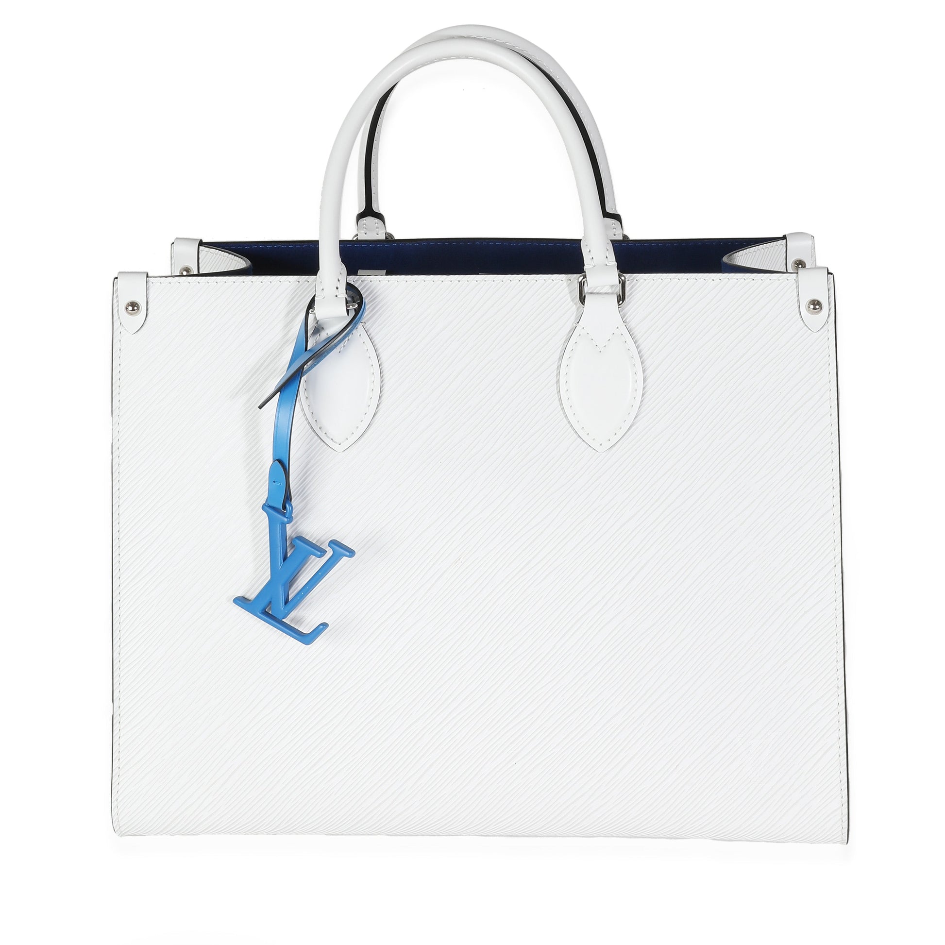 Louis Vuitton Blanc Epi OnTheGo MM Handbag