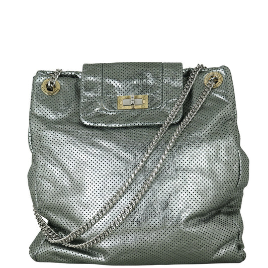 Chanel Perforated Drill Tote Green Tote Bag