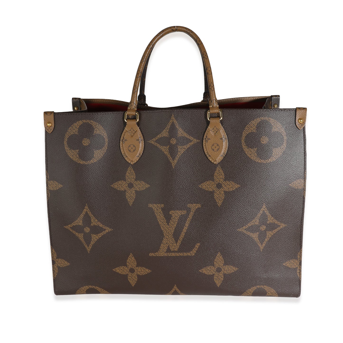 Louis Vuitton Reverse Onthego GM Monogram Canvas Handbag