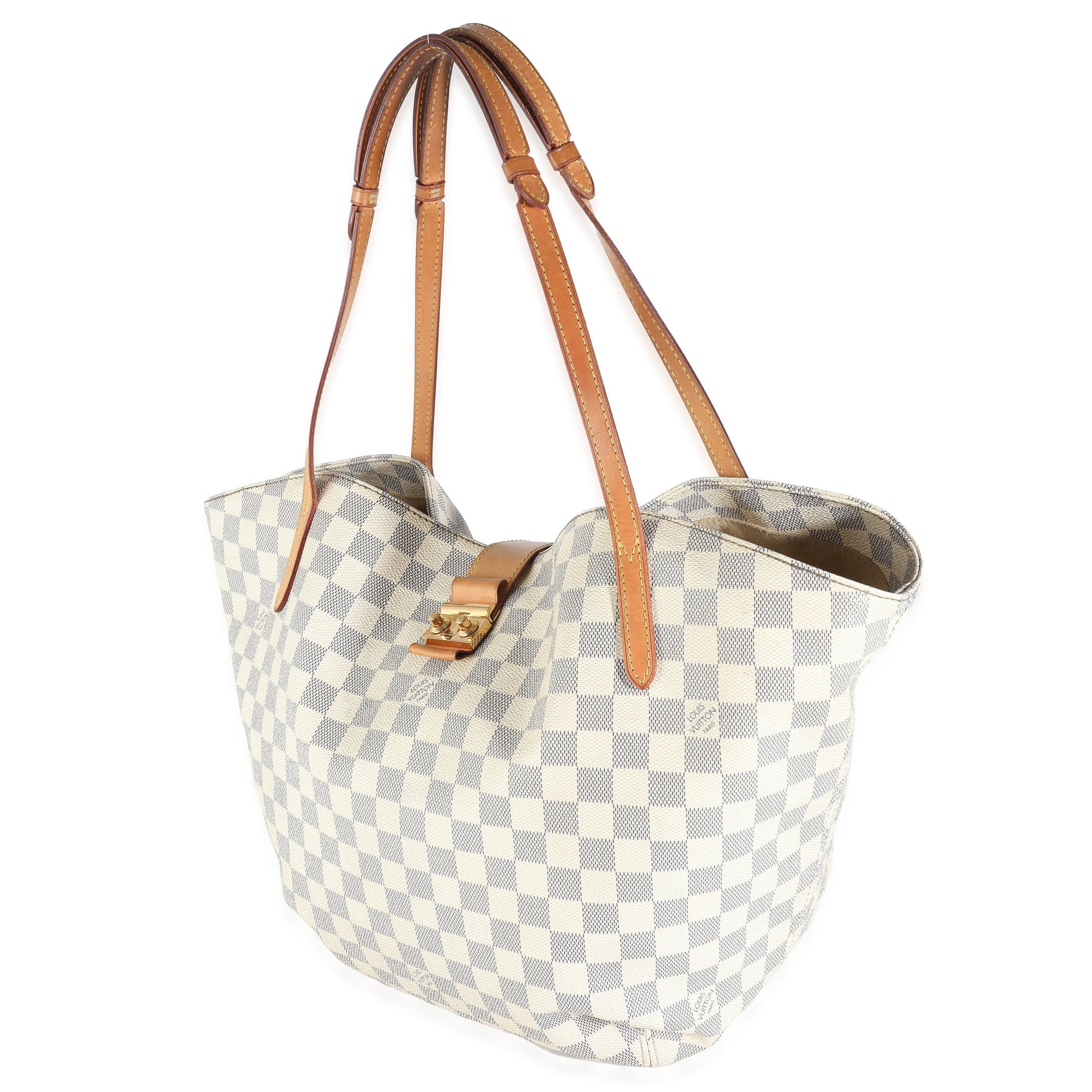 Louis Vuitton Damier Azur Sarina PM Canvas Handbag