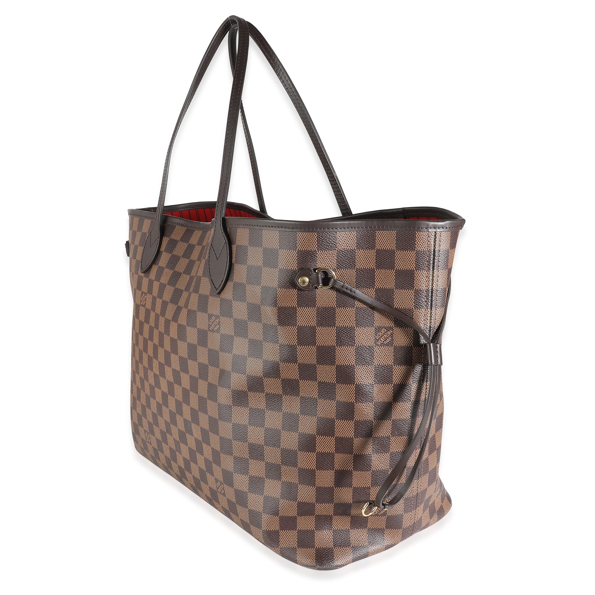 Louis Vuitton Damier Ebene Neverfull MM Canvas Tote Bag
