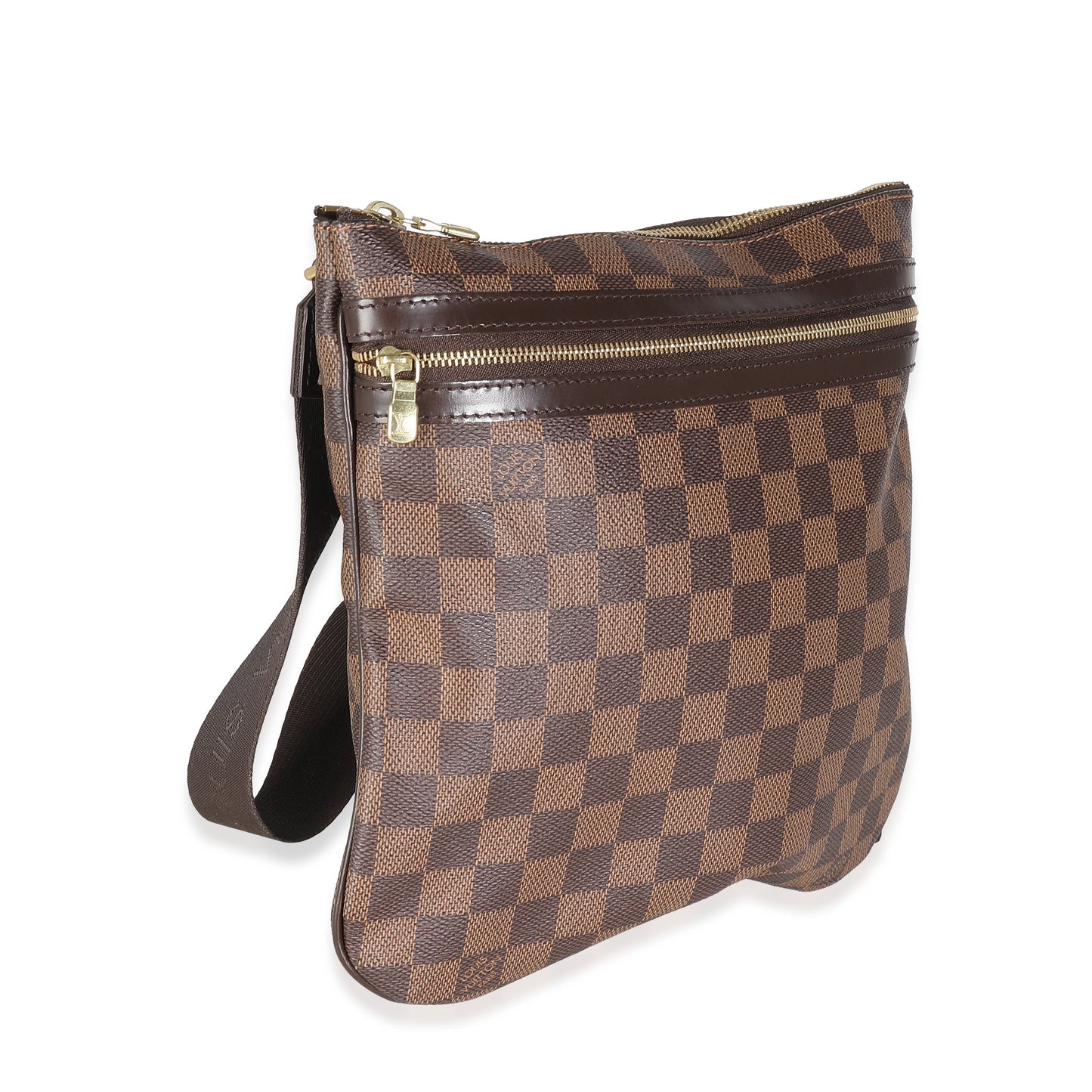 Louis Vuitton Damier Ebene Pochette Bosphore Canvas Clutch Bag