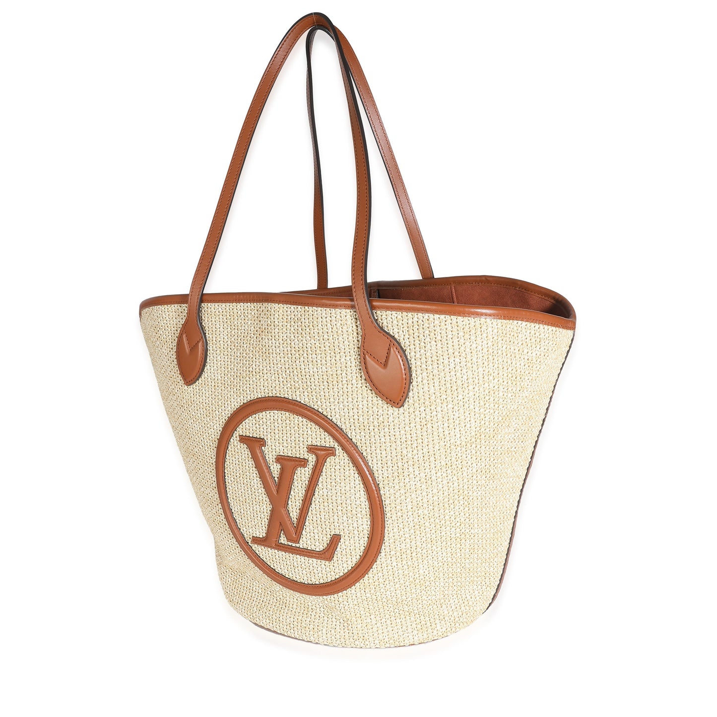 Louis Vuitton Caramel Saint Jacques Raffia Tote Bag