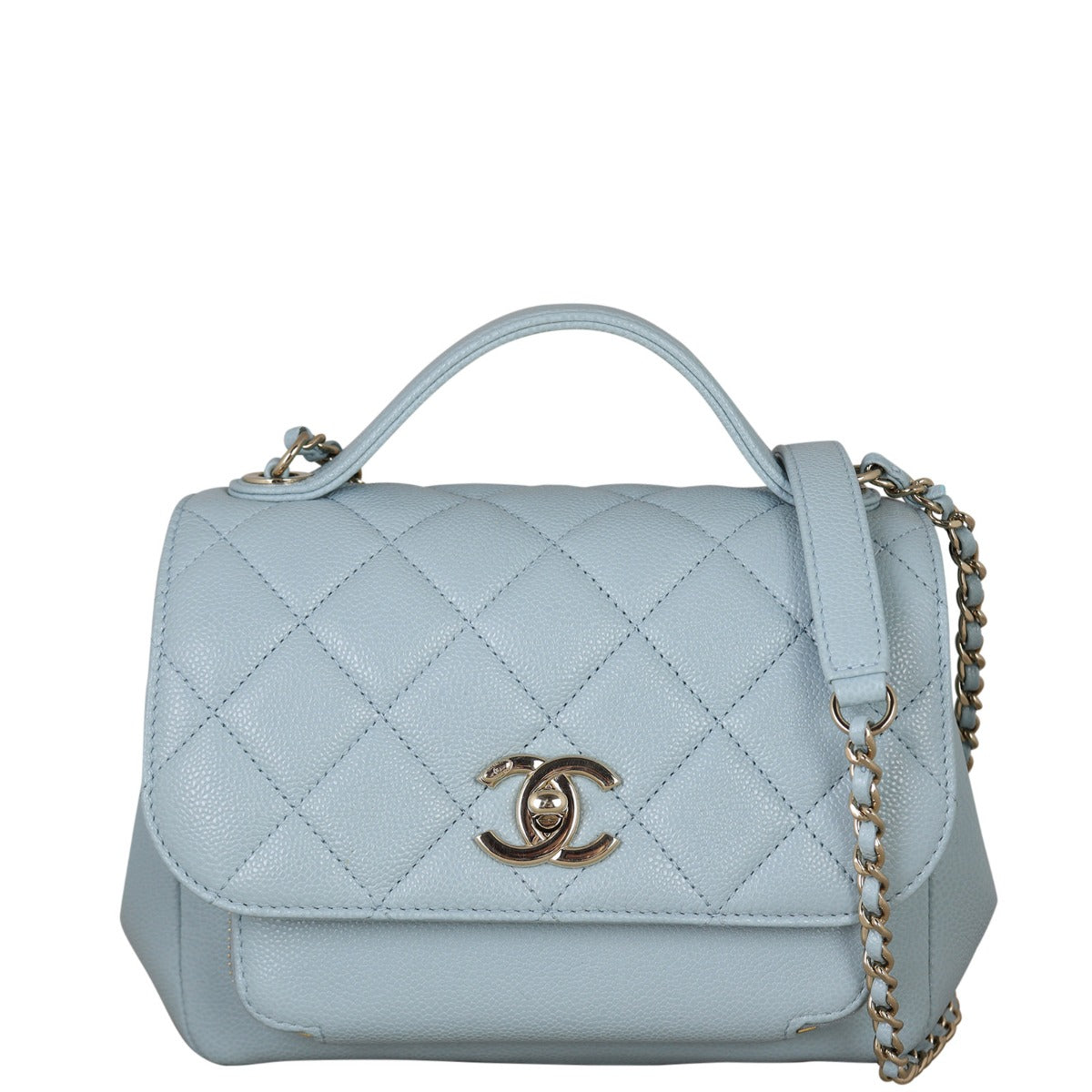 Chanel Business Affinity Bag Light Blue Small Handbag