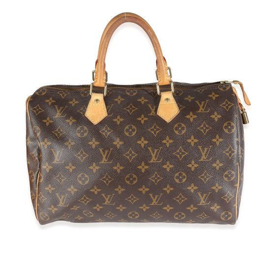 Louis Vuitton Speedy 35 Monogram Canvas Handbag Speedy 35