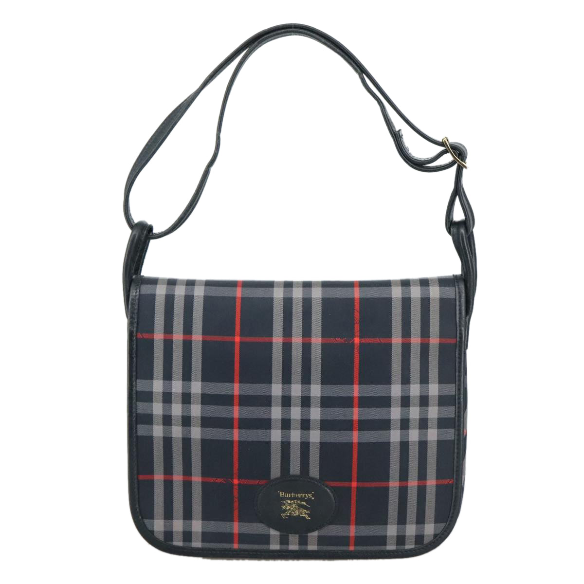 Burberry Shoulder Bag Canvas Navy Shoulder Bag 2