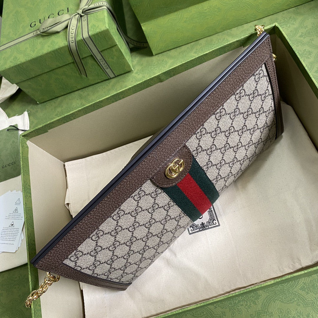 gg Ophidia gg Ebony gg Canvas Beige Red Green Shoulder Bag