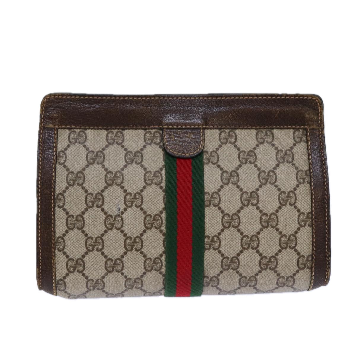 Gucci Clutch Bag Canvas Canvas 1163