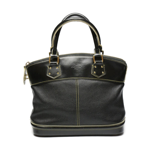 Louis Vuitton M91875 Noir Suhari LockitPM Calfskin Black Handbag