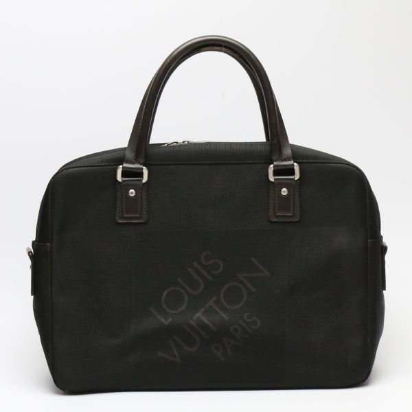 Louis Vuitton M93082 Damier Jean Noir Documents Canvas Black Handbag