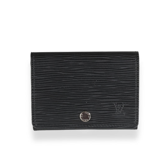 Louis Vuitton Epi Business Holder Black Wallet Case