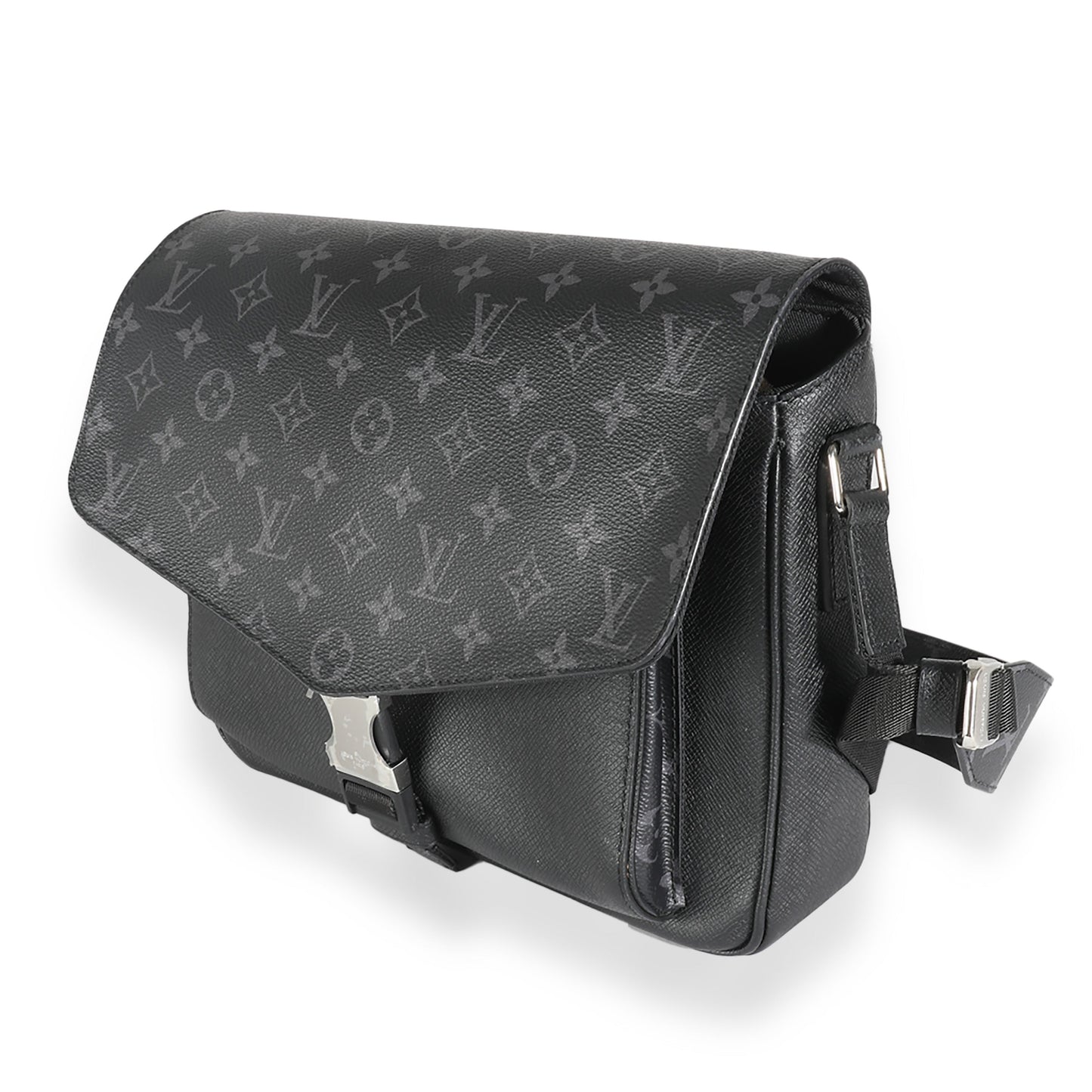 Louis Vuitton Taigarama Eclipse Outdoor Messenger Monogram Black Flap Crossbody Bag