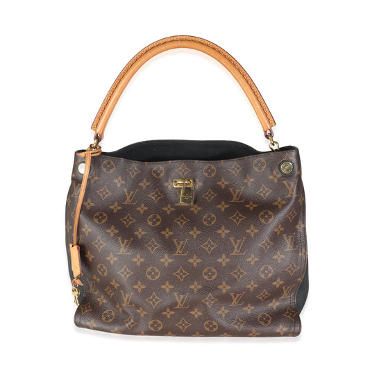 Louis Vuitton Gaia Monogram Canvas Black Handbag