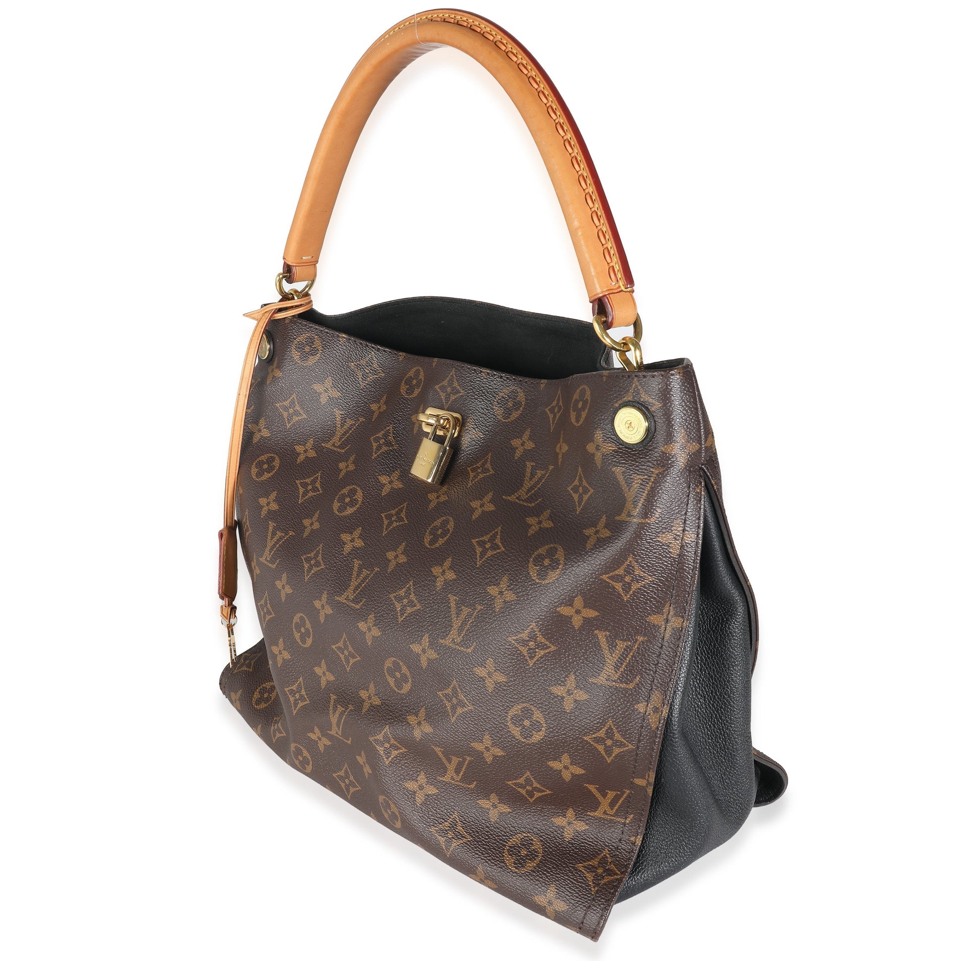 Louis Vuitton Gaia Monogram Canvas Black Handbag