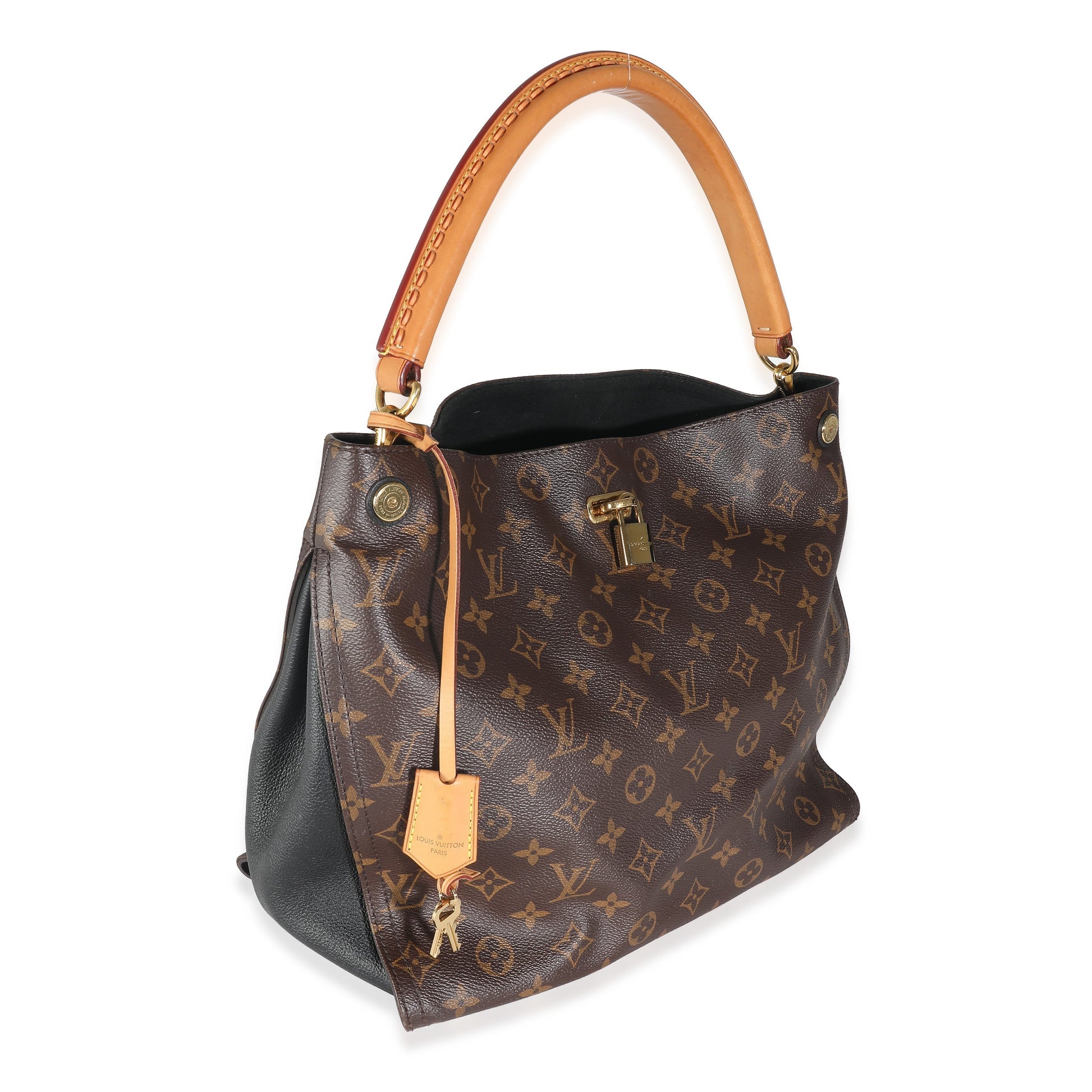Louis Vuitton Gaia Monogram Canvas Black Handbag