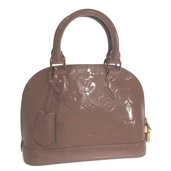 Louis Vuitton M91585 Vernis Rose Velur Alma Monogram Shoulder Bag