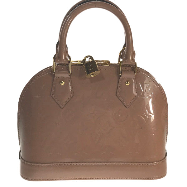 Louis Vuitton M91585 Vernis Rose Velur Alma Monogram Shoulder Bag