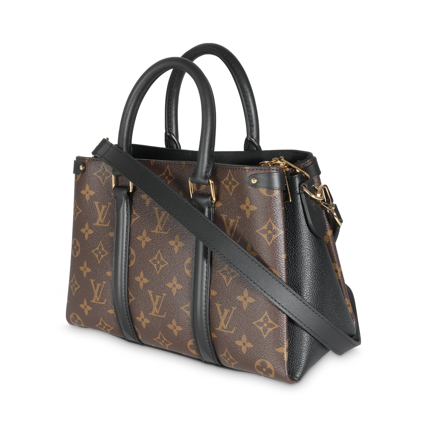 Louis Vuitton Soufflot BB Monogram Canvas Black Handbag